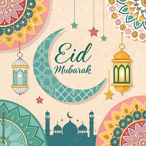 eid al fitr Mubarak Islamic festival social media
