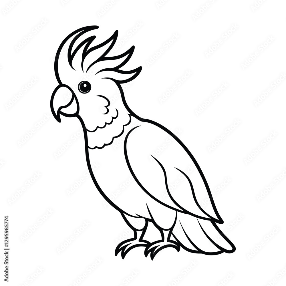 Fototapeta premium parrot on a white background