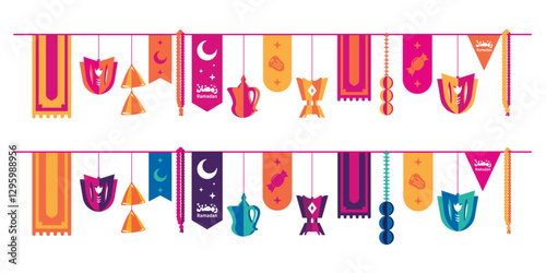 Saudi Ramadan Decorations in Orange