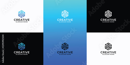 Initial letter s pixel with connected dots link modern digital futuristic vector logo technology