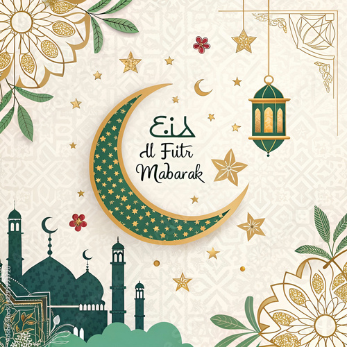eid al fitr Mubarak Islamic festival social media