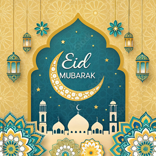 eid al fitr Mubarak Islamic festival social media
