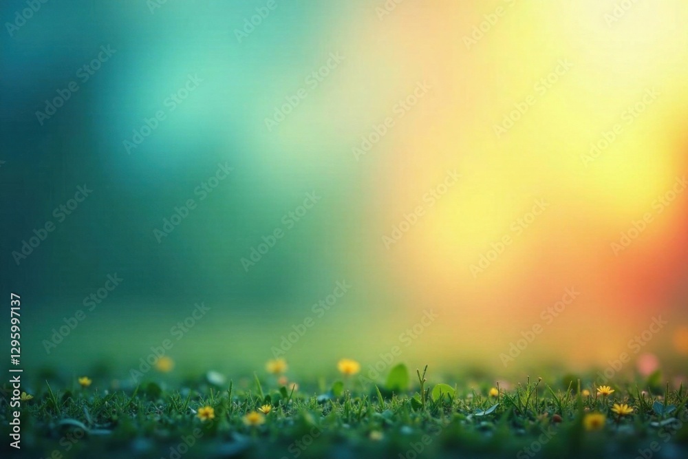Obraz premium Nature Gradient Background, colors, gradient, serene
