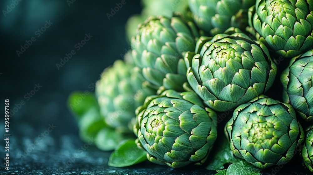 Fototapeta premium green artichokes