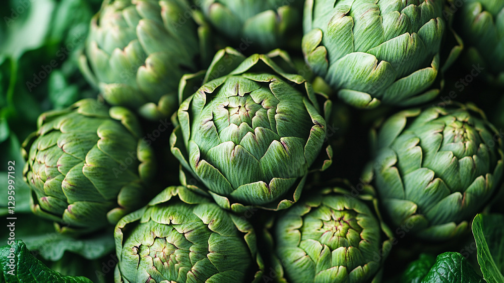 Fototapeta premium green artichokes