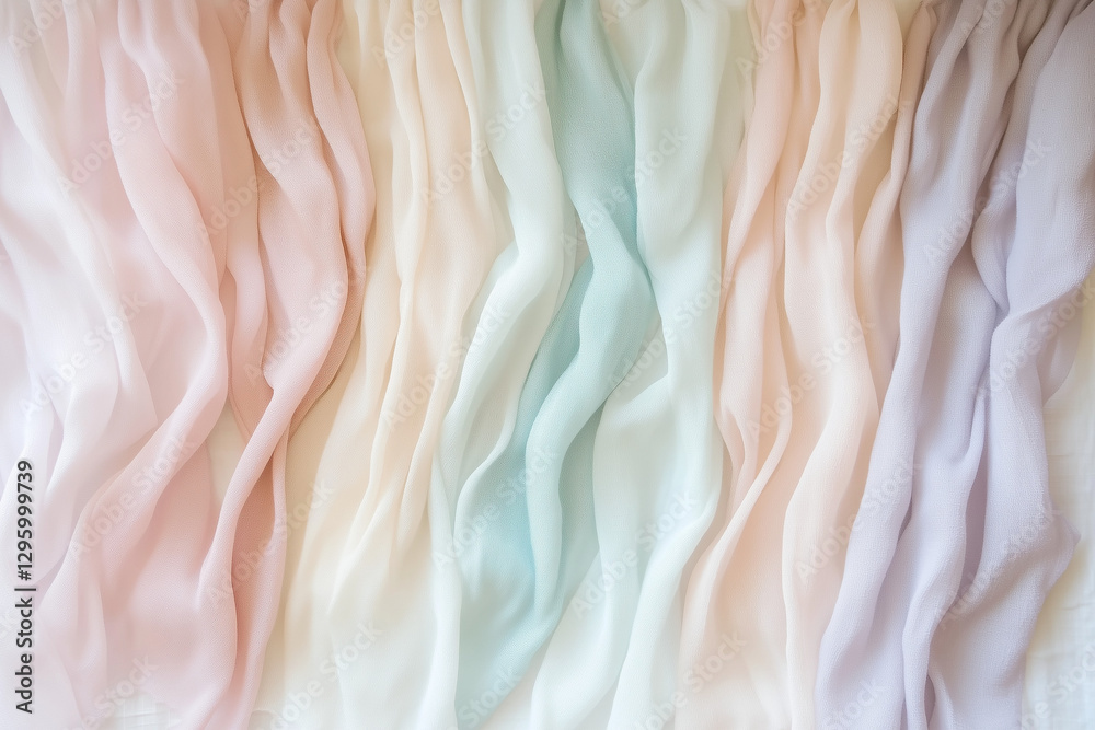 Obraz premium Vibrant striped pastel gradient in warm and soft hues. Ideal for trendy design, packaging, and creative branding