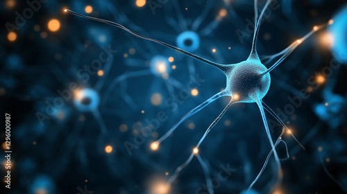 Brain neurons glowing intensely, forming a web of active connections that transmit electrical impulses, symbolizing mental energy, memory formation, and cognitive function.