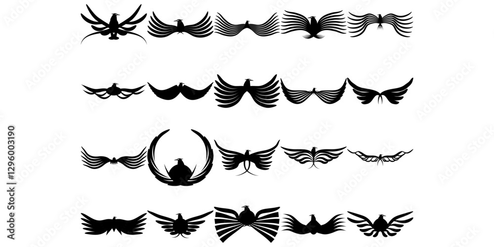 Fototapeta premium Eagle Bird Wing Logo