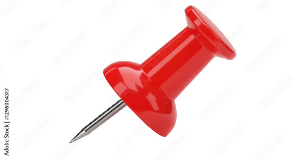 Isolated Red Thumbtack Isolated Red Thumbtack