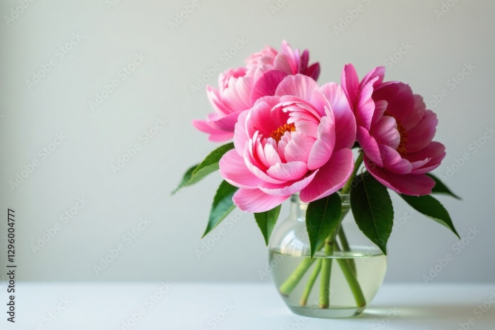 Peony flower bunch in vase, peonies, arrangement, bouquet Peony flower bunch in vase, peonies, arrangement, bouquet