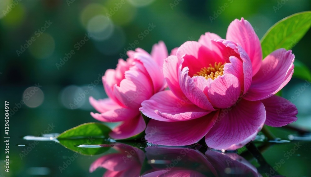 Peony flower bunch in water, spring, garden, peonies Peony flower bunch in water, spring, garden, peonies