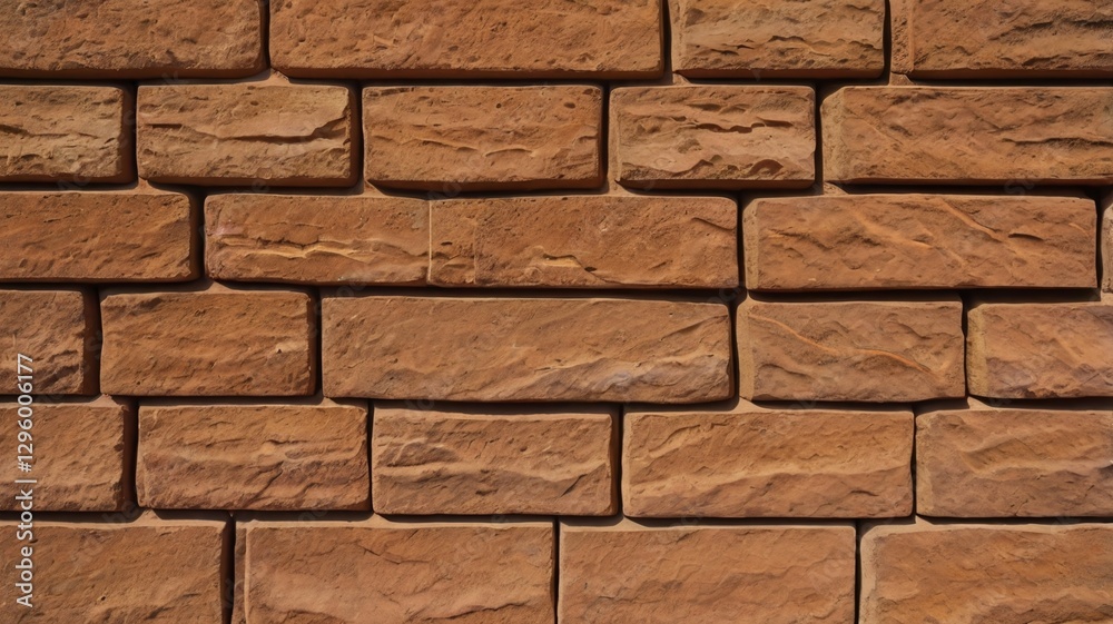 a close-up of a brown sandstone wall with warm brown color a close-up of a brown sandstone wall with warm brown color