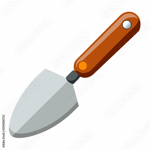 Putty Knife illustration on white background