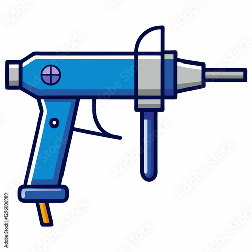 Sealant Gun illustration with a sleek design on a white background