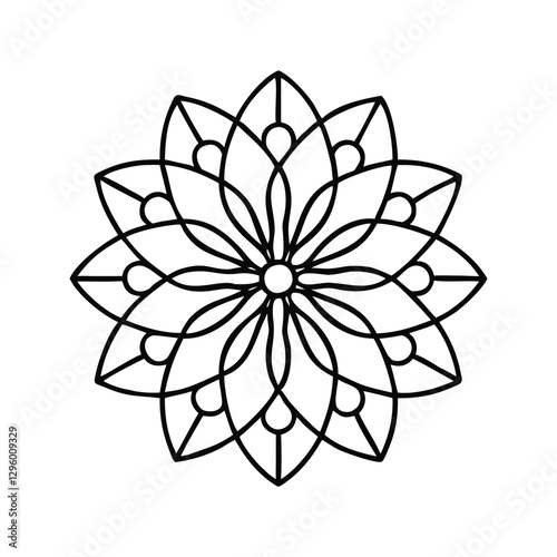 A Simple Mandala With An Elegant Design