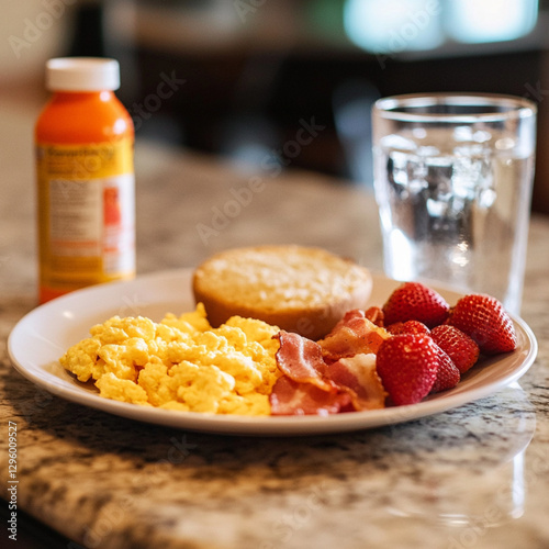 cornflakes and strawberries