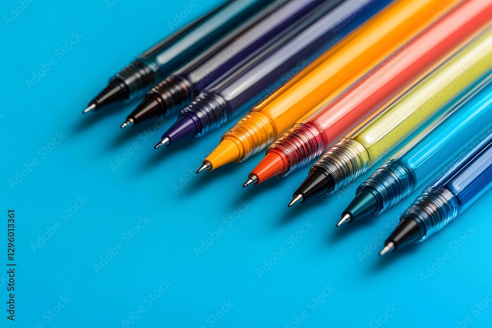 Colorful Office and School Supplies –collection of study essentials Colorful Office and School Supplies –collection of study essentials