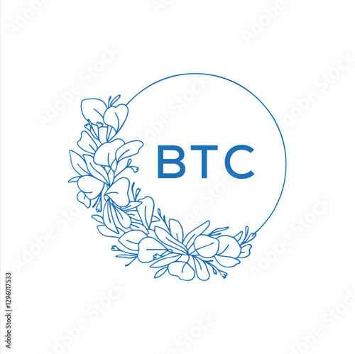 BTC letter logo design on white background. BTC creative initials letter logo concept. BTC letter design.

