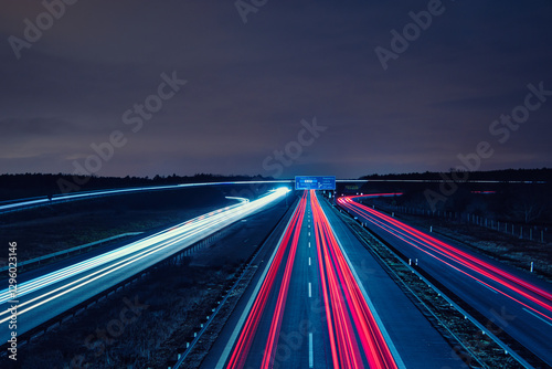 Langzeitbelichtung - Autobahn - Strasse - Traffic photo