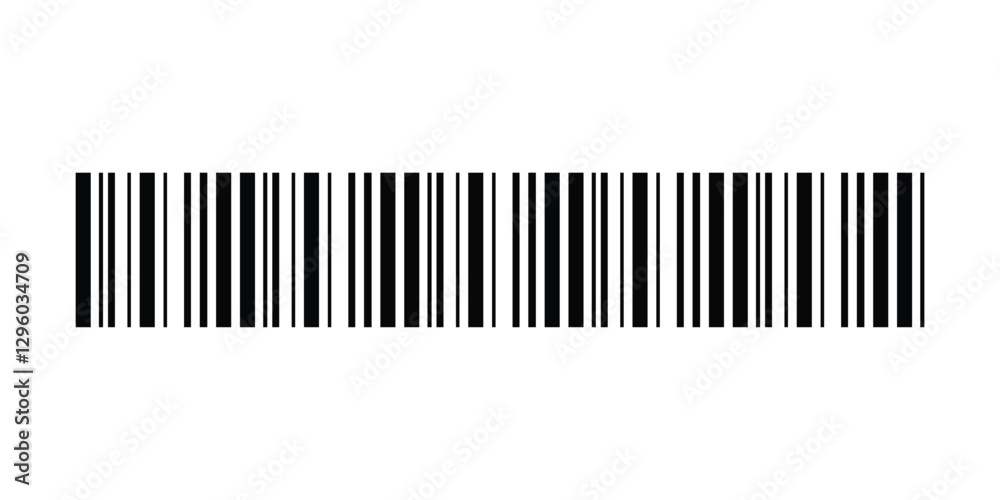 Barcode icon vector on white background Barcode icon vector on white background