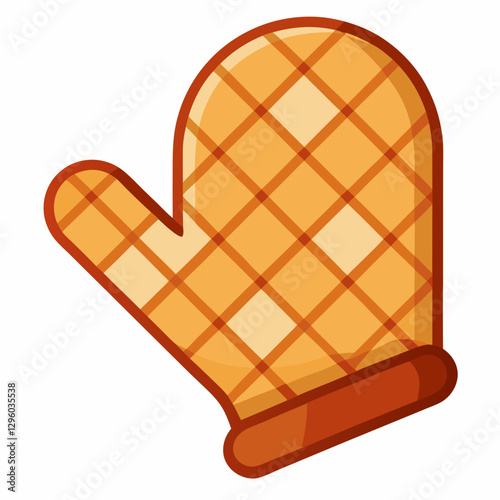 quilted fabric oven mitt