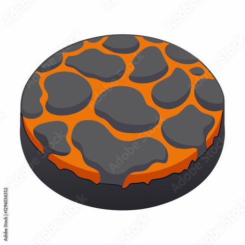 textured lava stone coaster 