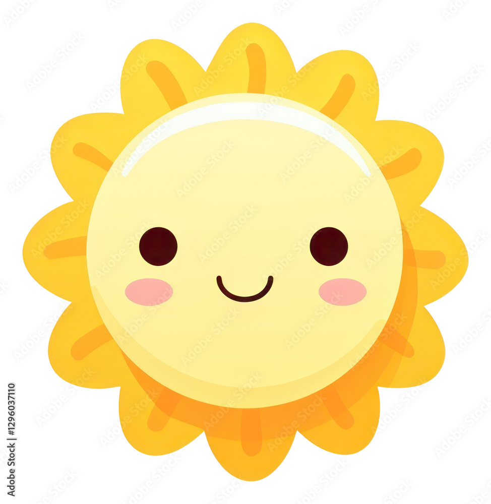 Fototapeta premium PNG A sun nature toy anthropomorphic.