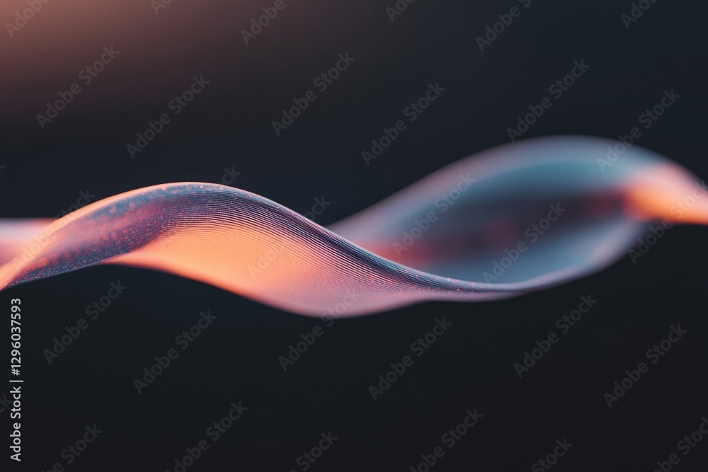 Fototapeta premium Flowing curves create an ethereal ambiance, capturing soft light