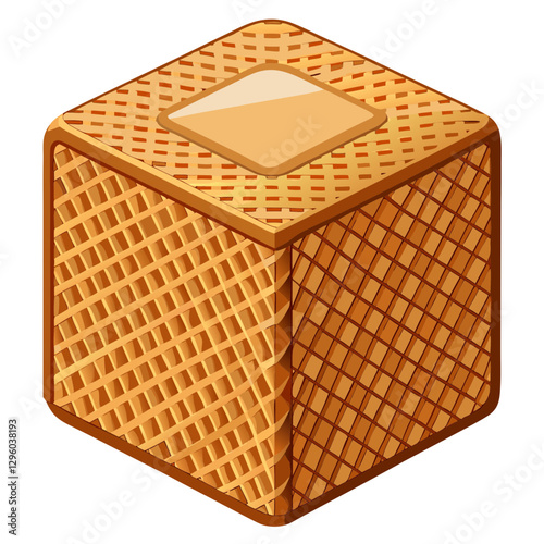 woven rattan tissue box cover