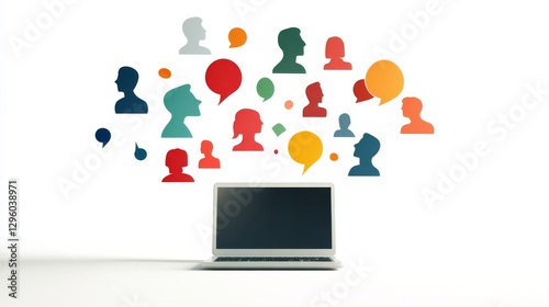 Social psychology in a social media group. Featuring online communication and virtual interaction
