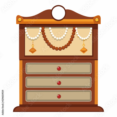elegant suede jewelry organizer