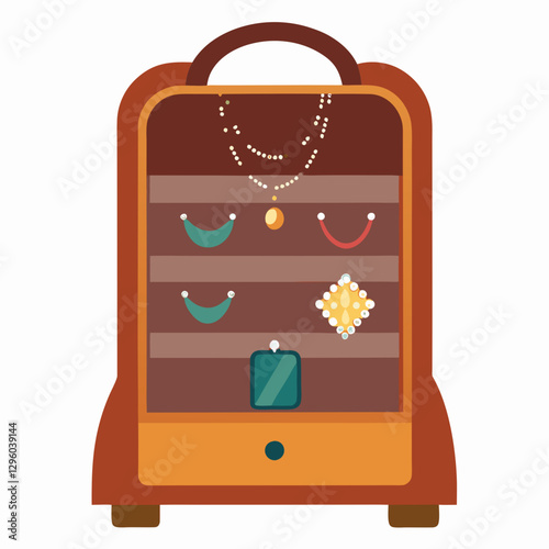 elegant suede jewelry organizer