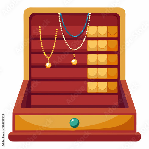 elegant suede jewelry organizer