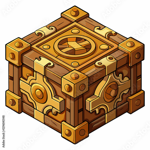 intricate wooden puzzle box 
