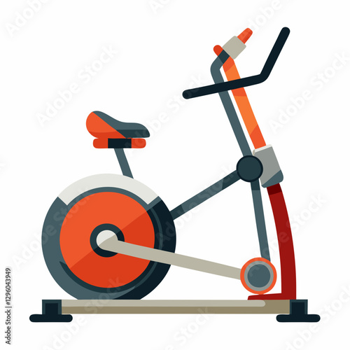 Cross Trainer illustration in vibrant colors