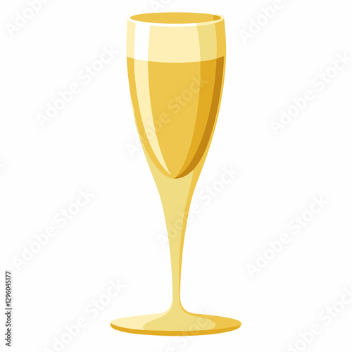 gold rimmed champagne flute