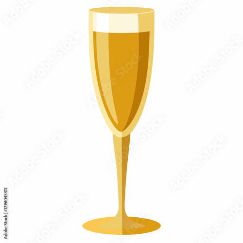 gold rimmed champagne flute