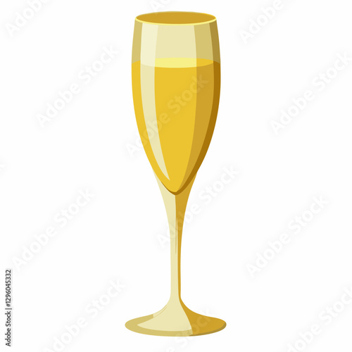 gold rimmed champagne flute