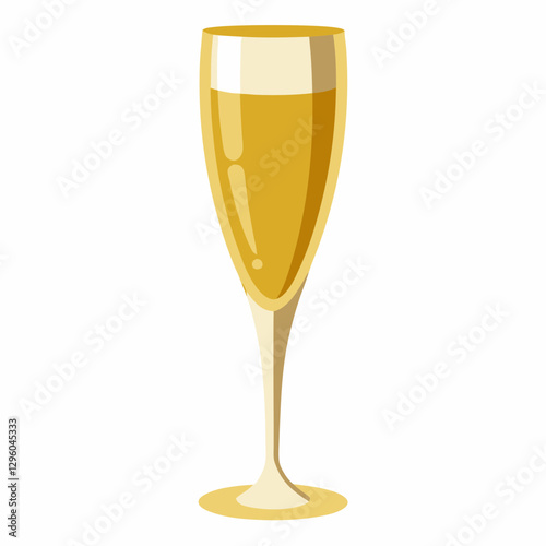 gold rimmed champagne flute