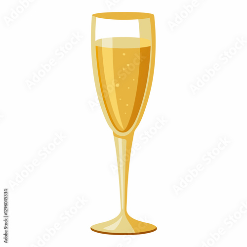 gold rimmed champagne flute
