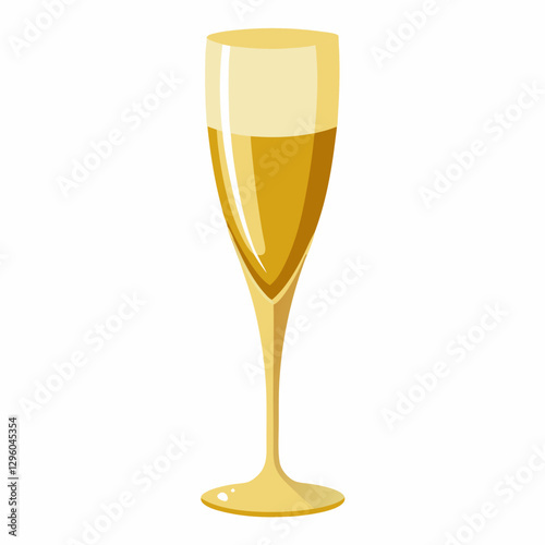 gold rimmed champagne flute