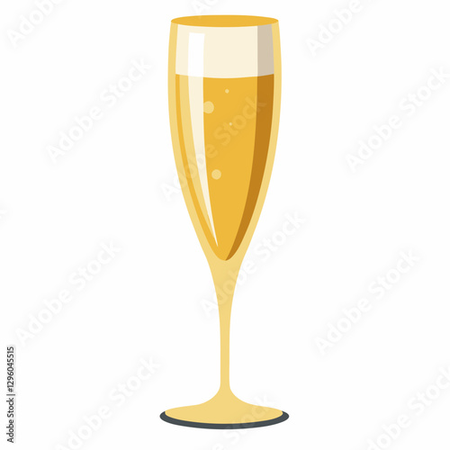 gold rimmed champagne flute