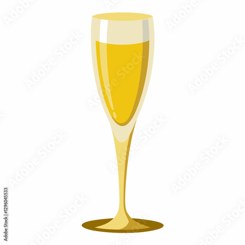 gold rimmed champagne flute