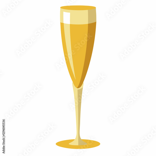 gold rimmed champagne flute