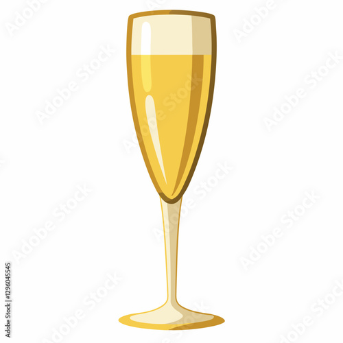 gold rimmed champagne flute
