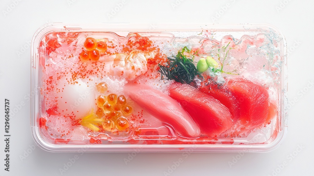 Aesthetic bento box illustration featuring fresh ingredients, vibrant watercolor style, isolated on clean white background, ideal for culinary design or food-related projects Aesthetic bento box illustration featuring fresh ingredients, vibrant watercolor style, isolated on clean white background, ideal for culinary design or food-related projects