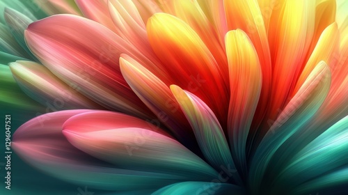 Nature abstract background. gradient flower petals in detailed