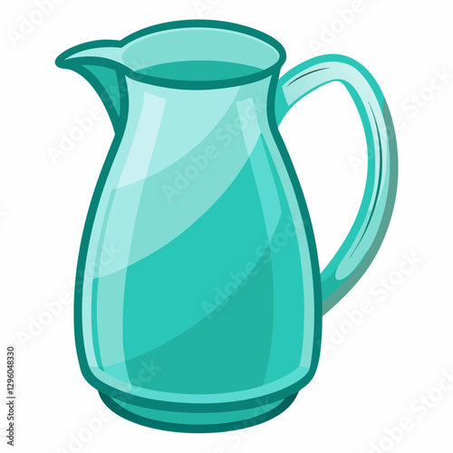 transparent glass pitcher