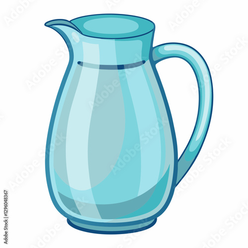 transparent glass pitcher