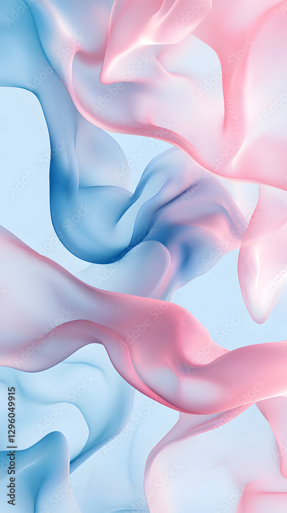 Fototapeta premium Abstract background with a gradient of blue and pink colors, blurred effect 